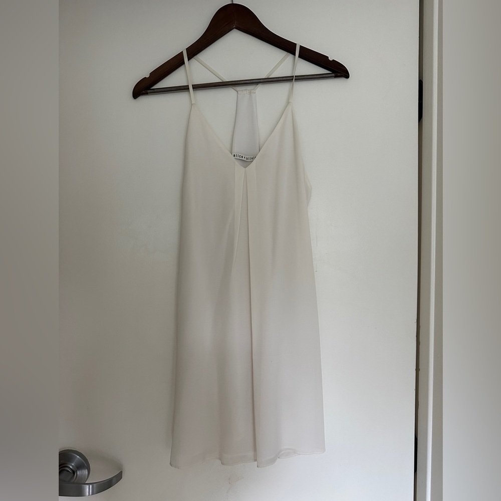 Alice & Olivia White Dress